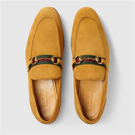 gucci mens suede brown loafers|Gucci fur loafers men.